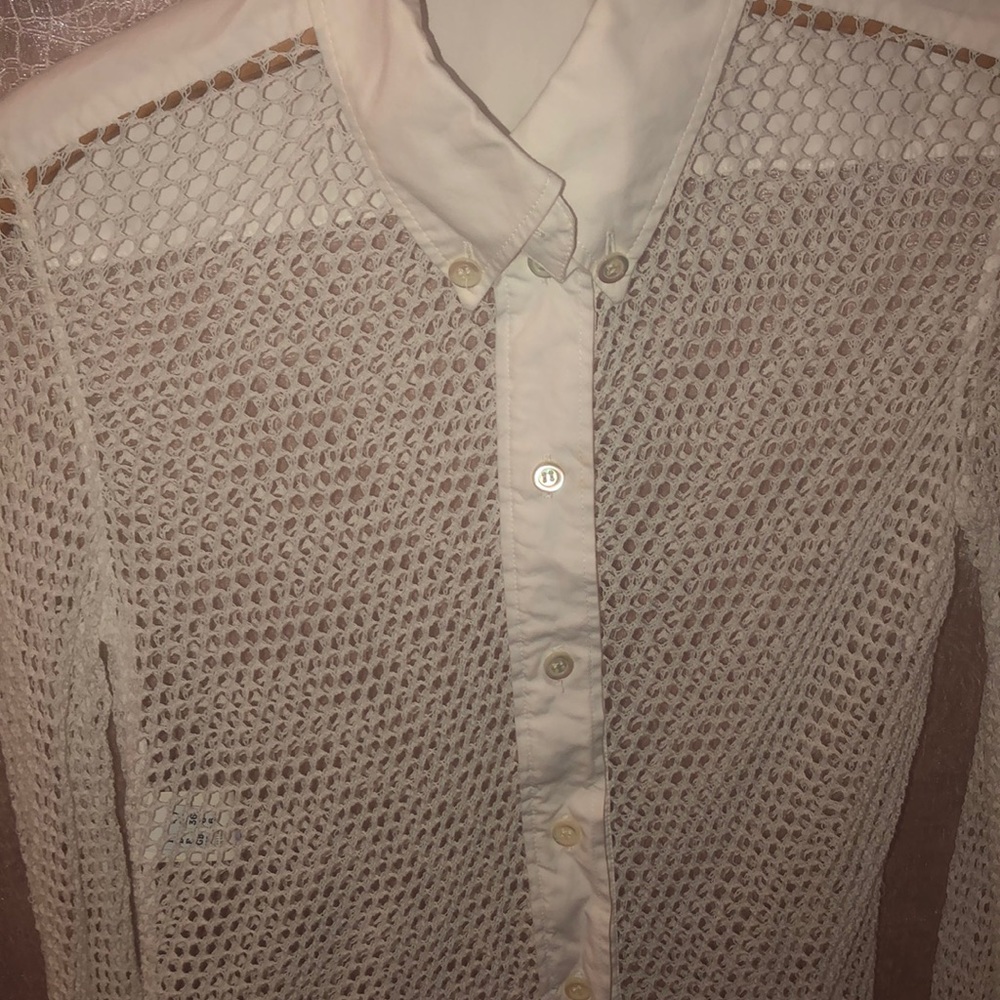 Moschino Cheap & Chic Netted Cotton Shirt. - Picture 3 of 8
